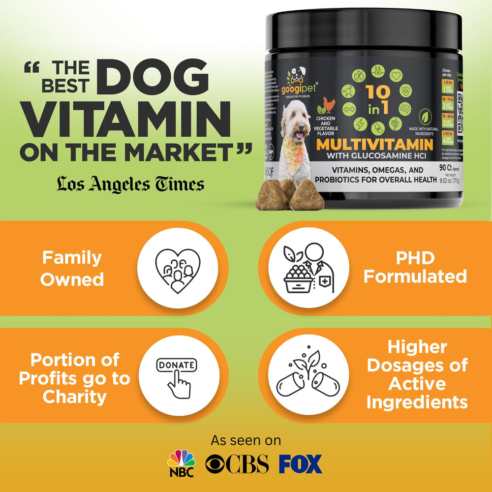 Googipet Premium skin and coat nutrition for a healthy shine.
