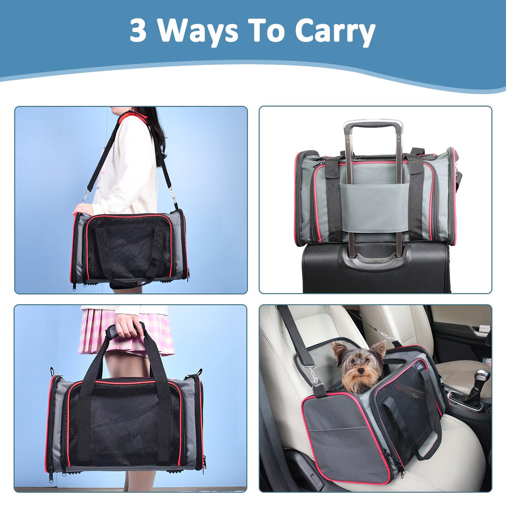 GOOPAWS back pocket for accessories shows convenient travel storage