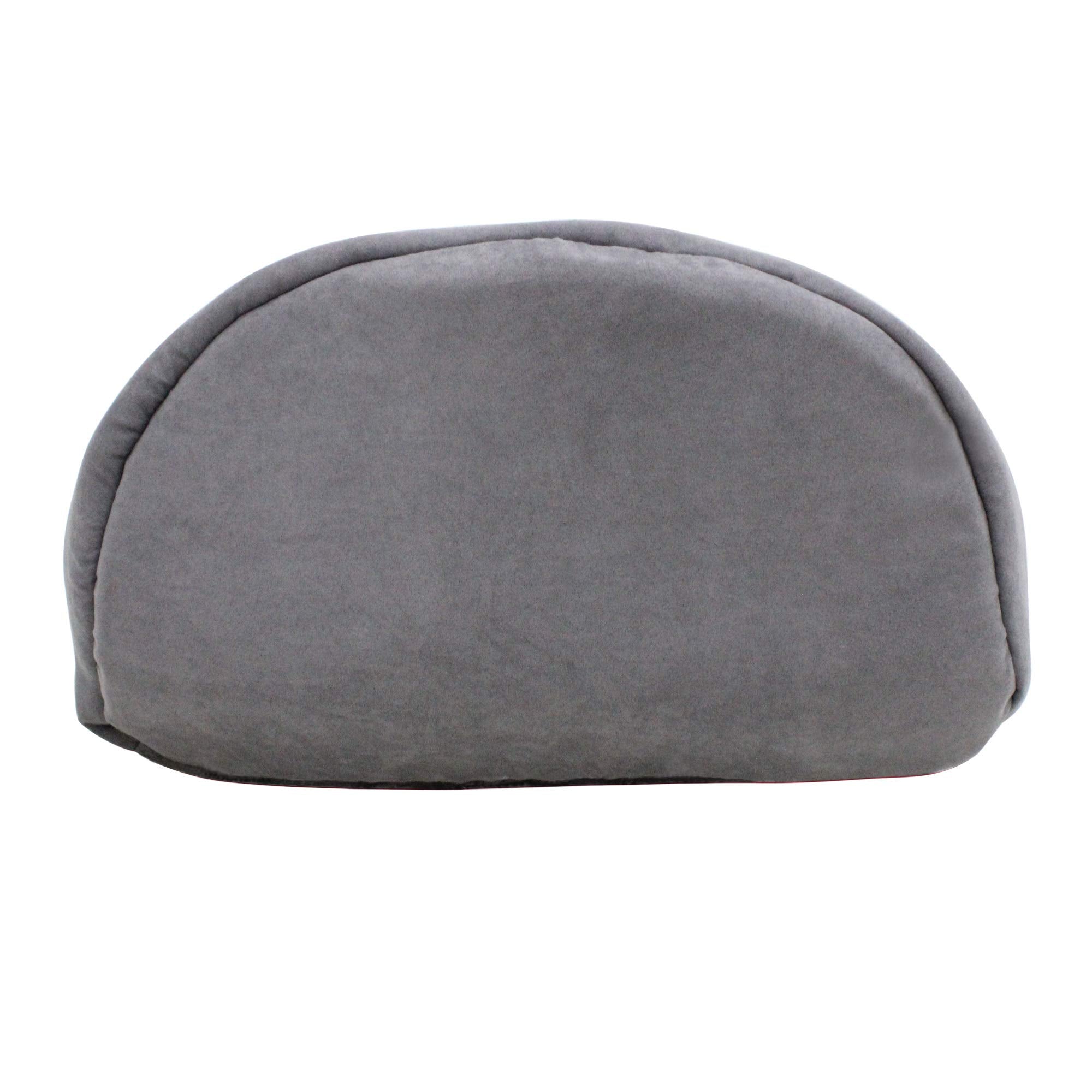 GOOPAWS Burrow Cat Bed gray crinkle sack interior for warm, secure napping