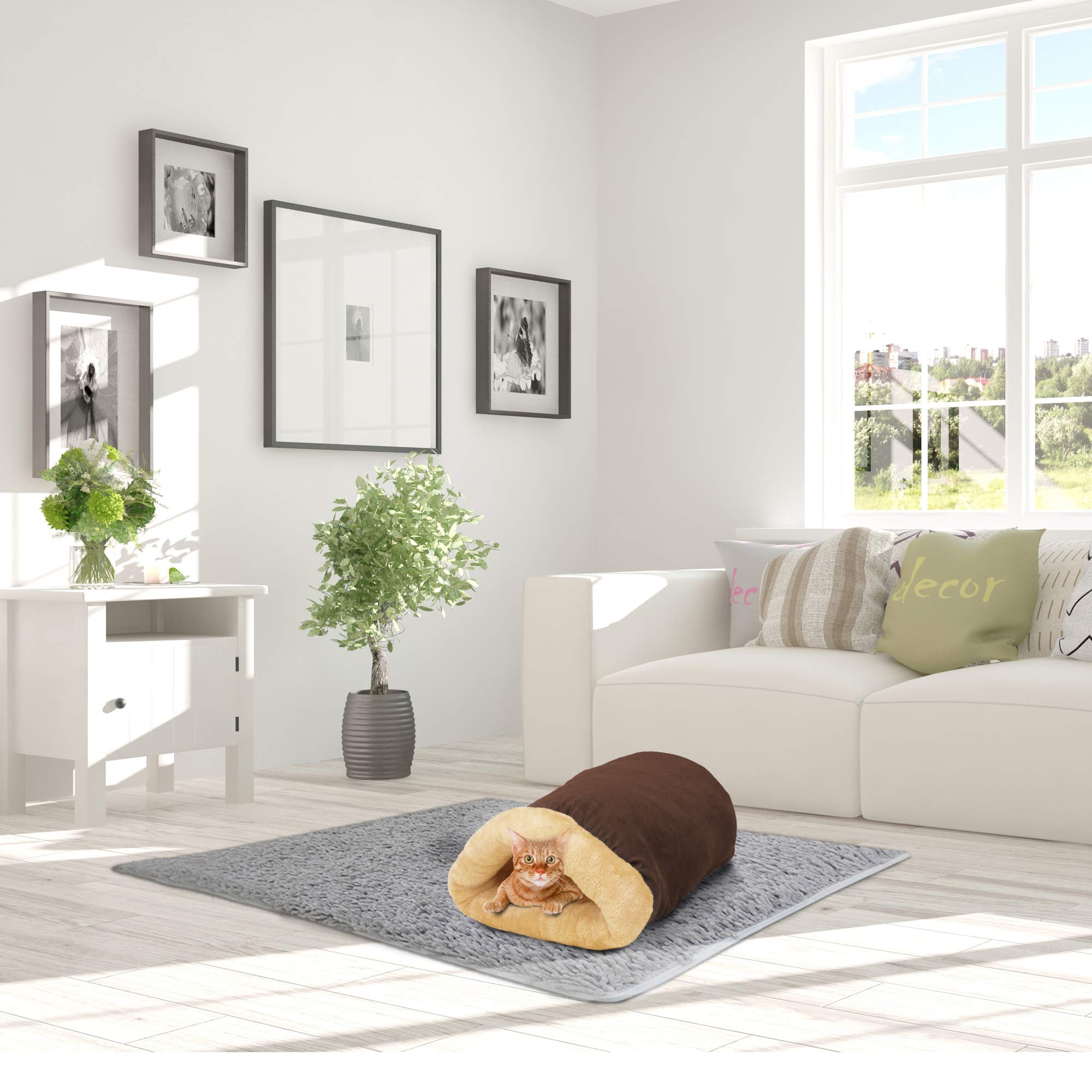GOOPAWS machine-washable fabric keeps bed clean after messy days