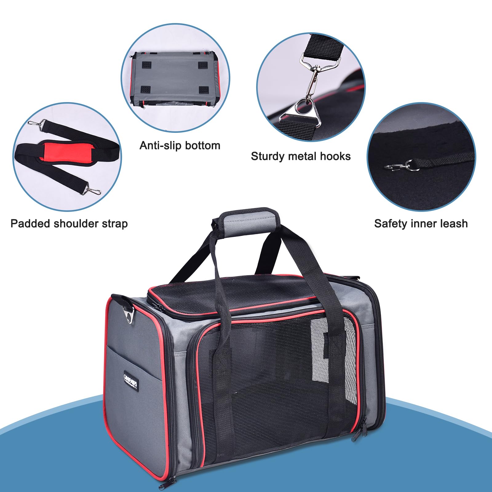 GOOPAWS collapsible travel carrier demonstrated for compact storage