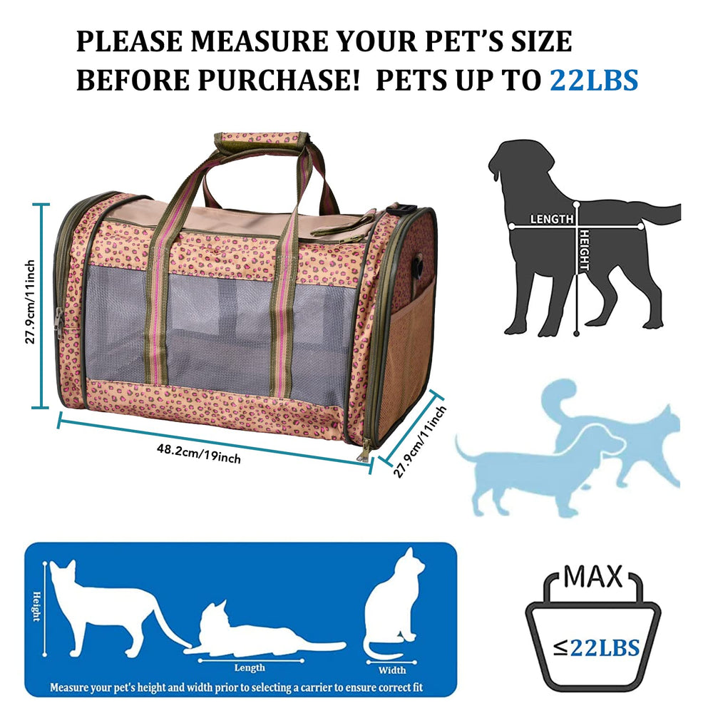 GOOPAWS kennel top mesh ventilation provides bright, airy travel space.