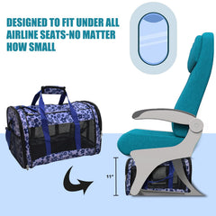 GOOPAWS carrier with removable pad provides cozy rest on trips