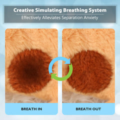 Goopow Heartbeat Puppy Toy warm comfort on cool days for dogs.