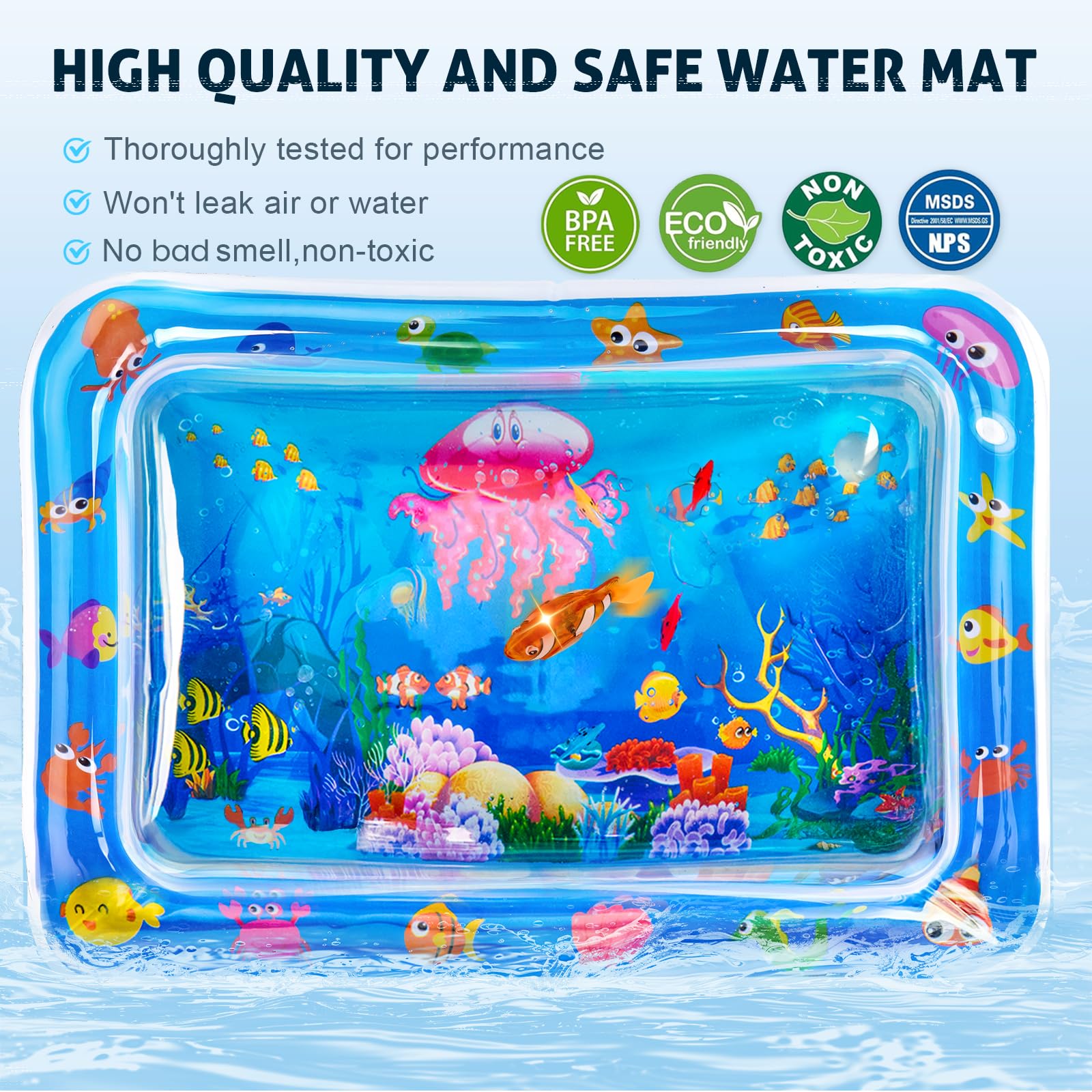Goopreen mat in indoor/outdoor scene for year-round pet cooling.