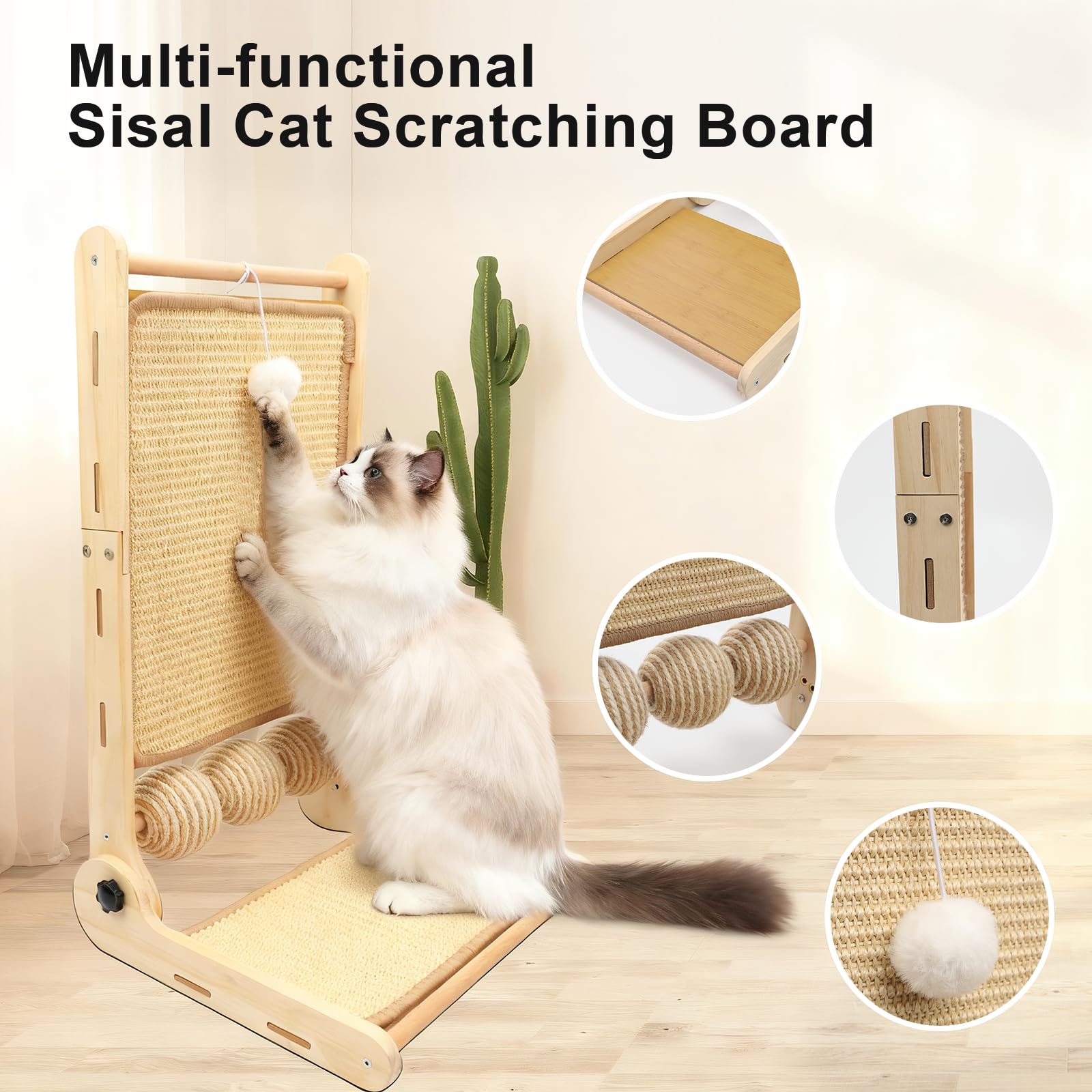 Goosheep 180-degree horizontal layout offers versatile lounging and scratching