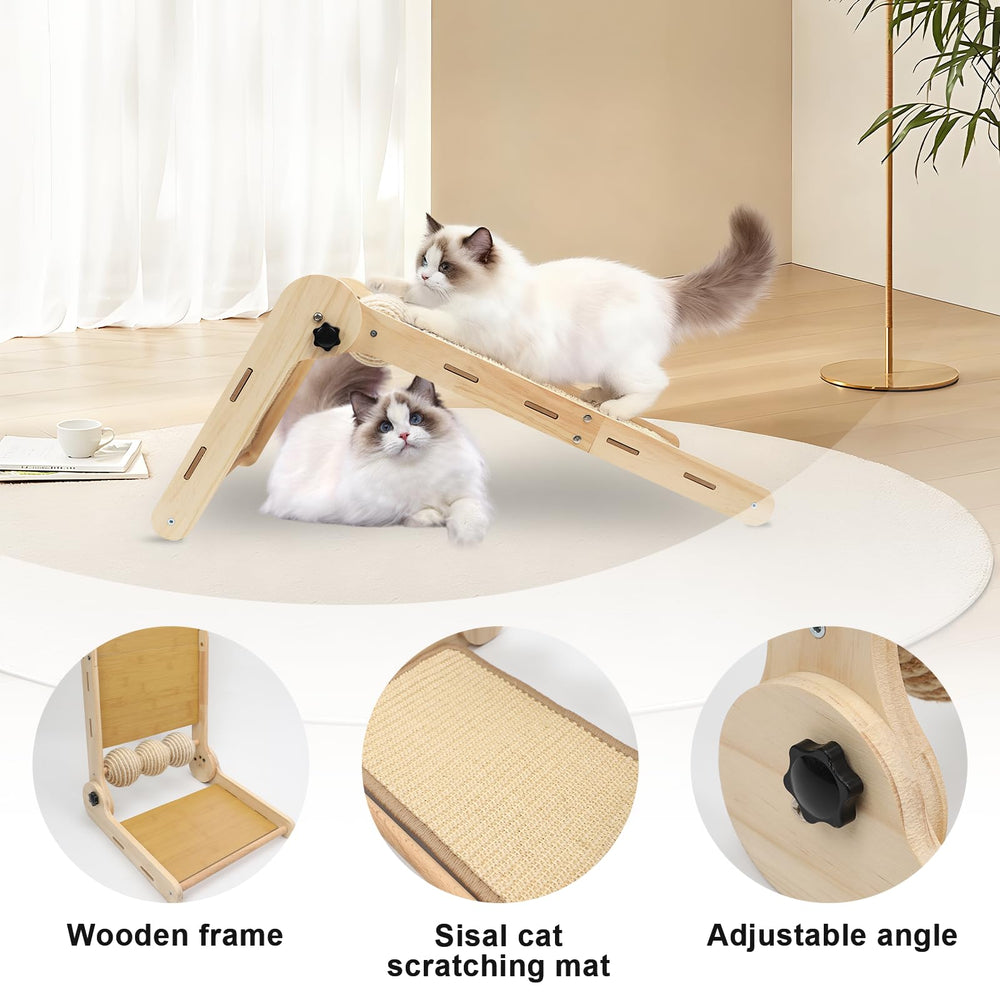 Goosheep 60-degree inverted angle supports varied scratching post positions