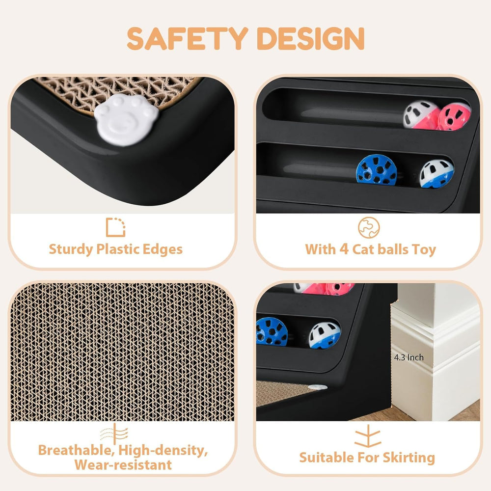 Goosheep L-shaped wall fit protects walls and saves space.