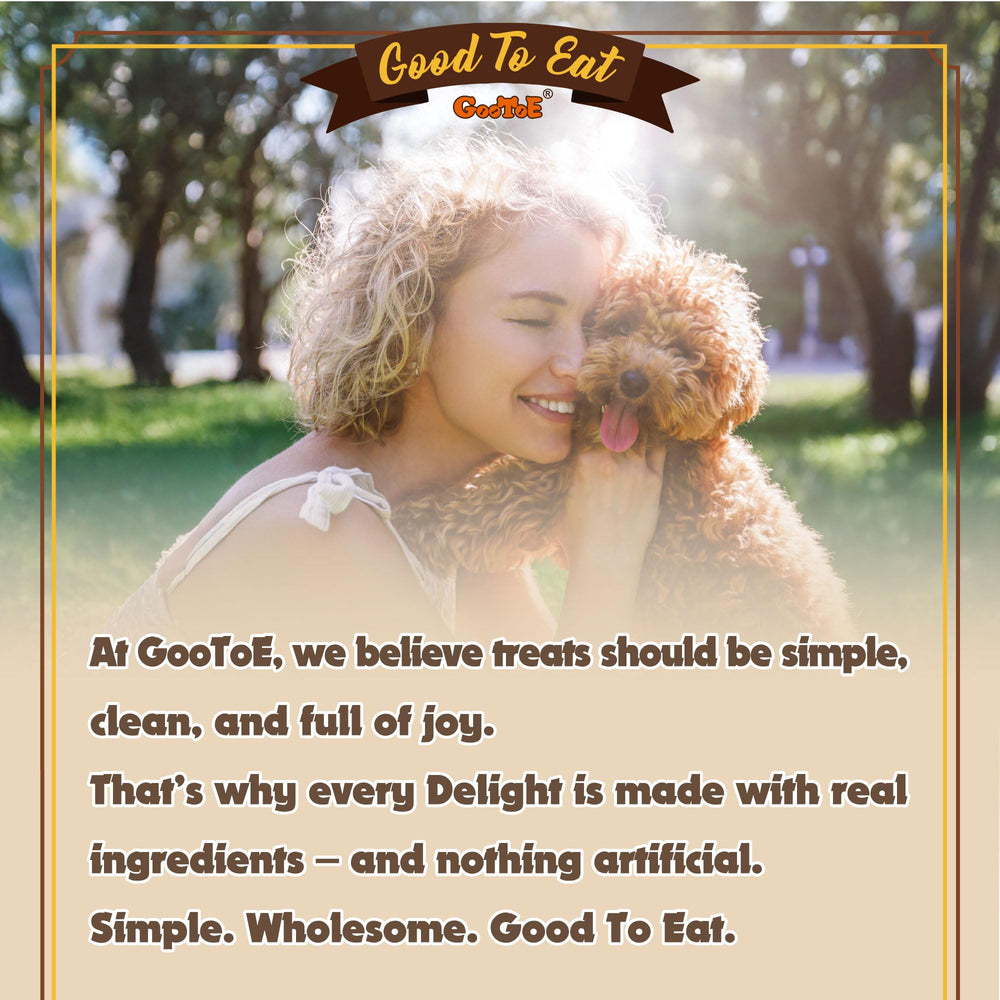 Gootoe buffalo treats served as a tasty dog snack during walks.