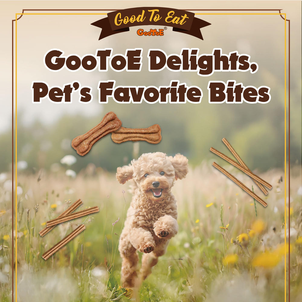 Gootoe buffalo treats suited for medium dogs during training sessions.