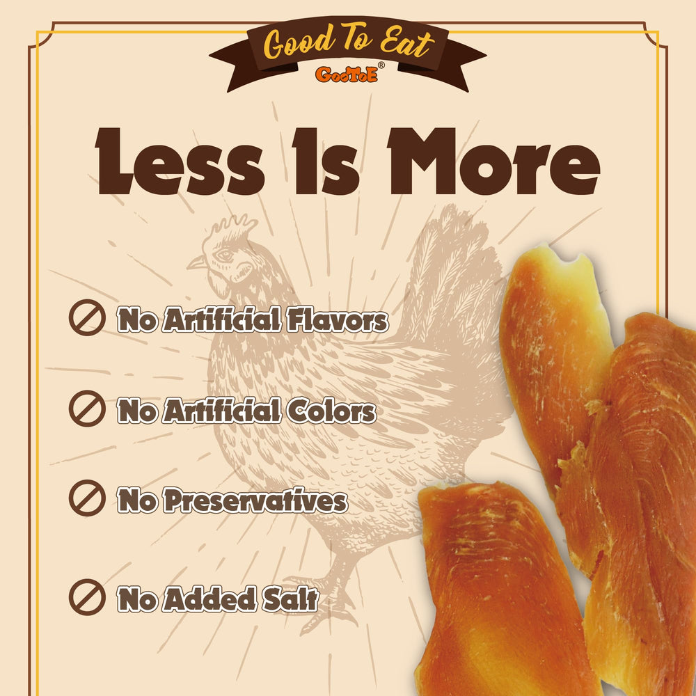 Gootoe chicken jerky ingredients detail simple, natural components for clean treats