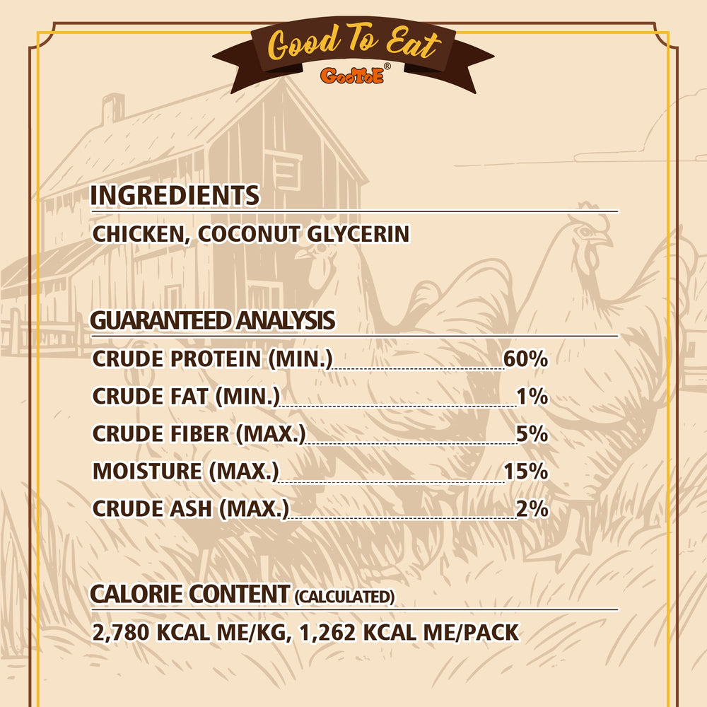 Gootoe Soft Chicken Sticks high-protein lean snack for muscles.