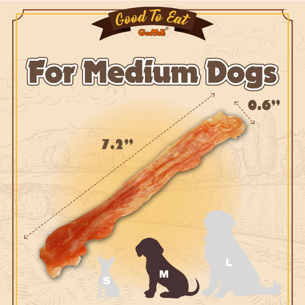 Gootoe turkey tendon dog chews close-up for natural single-protein nourishment.