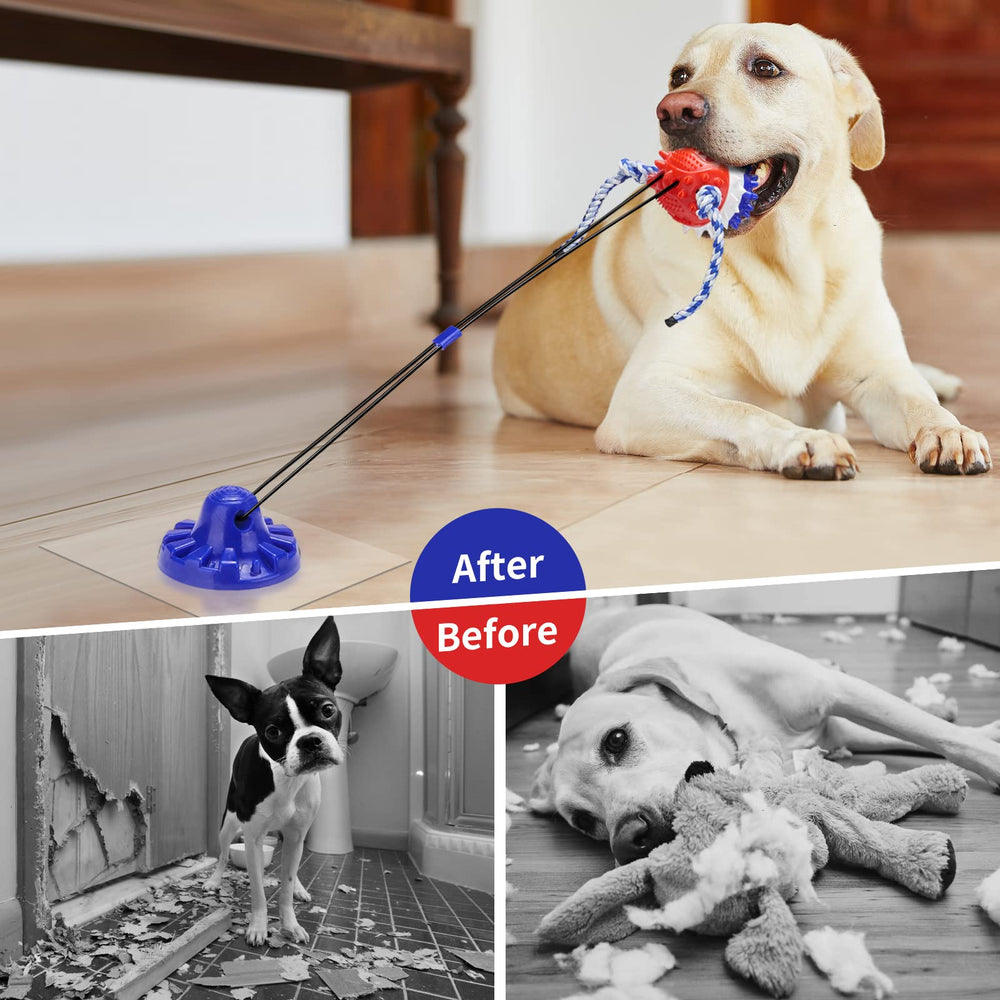 gootosee indestructible dog toy closeup emphasizing natural TPR construction