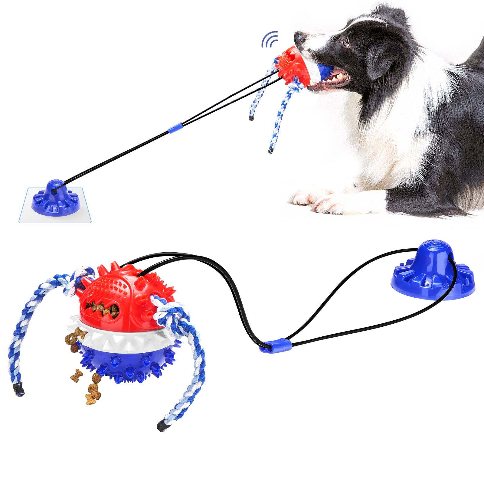 gootosee interactive dog toy suction cup on tile enabling secure solo play