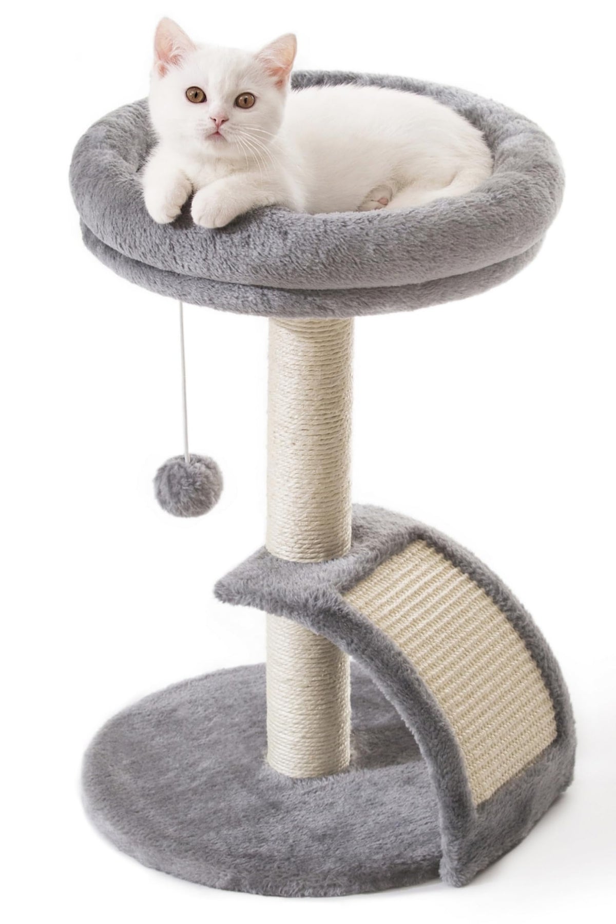 Goozii small cat tree bed grey provides a cozy indoor perch for your cat
