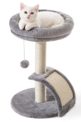 Goozii small cat tree bed grey provides a cozy indoor perch for your cat