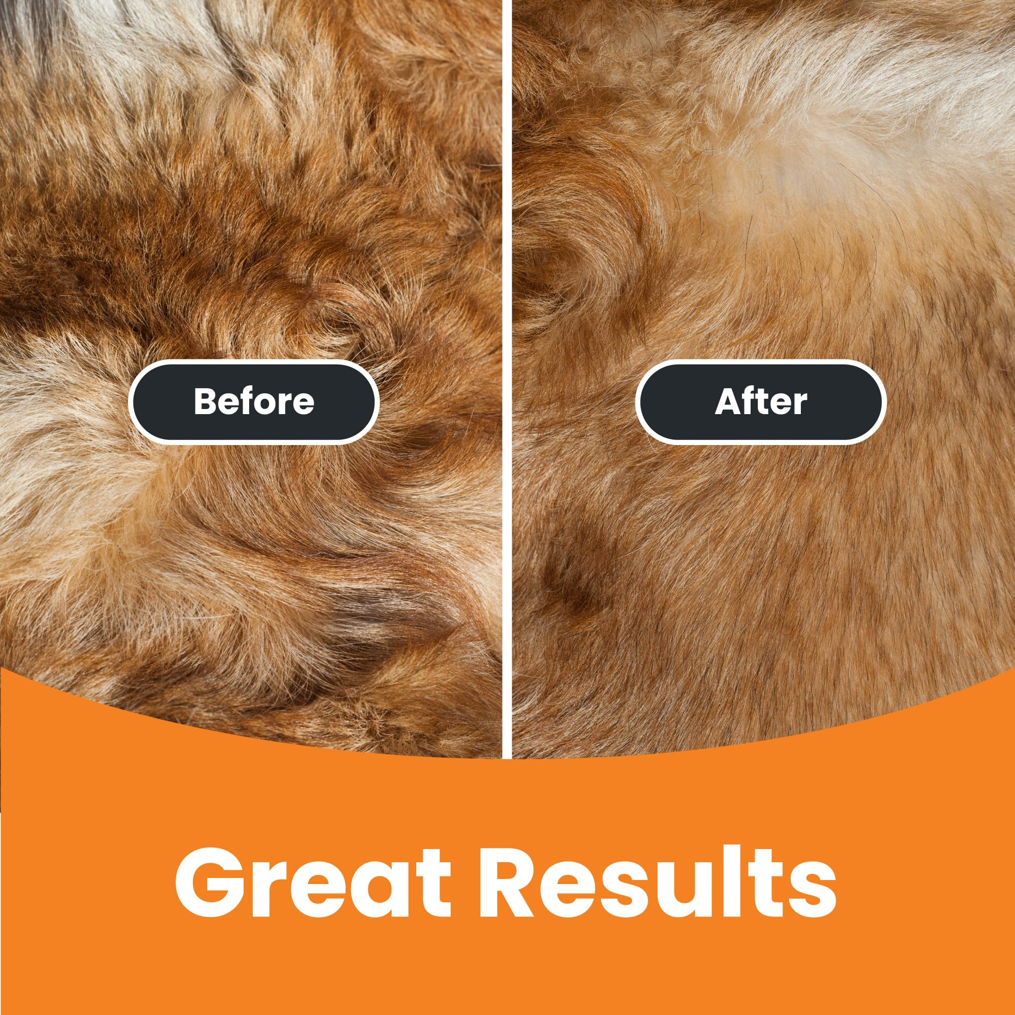 GoPets retractable bristles enabling quick self-cleaning and tidy brushing results.