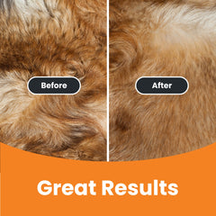 GoPets retractable bristles enabling quick self-cleaning and tidy brushing results.