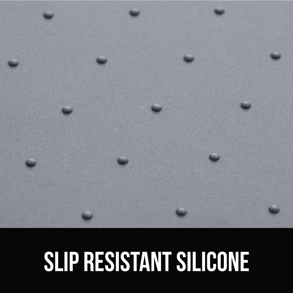 GORILLA GRIP BPA-free silicone mat is safe and easy to clean after meals.