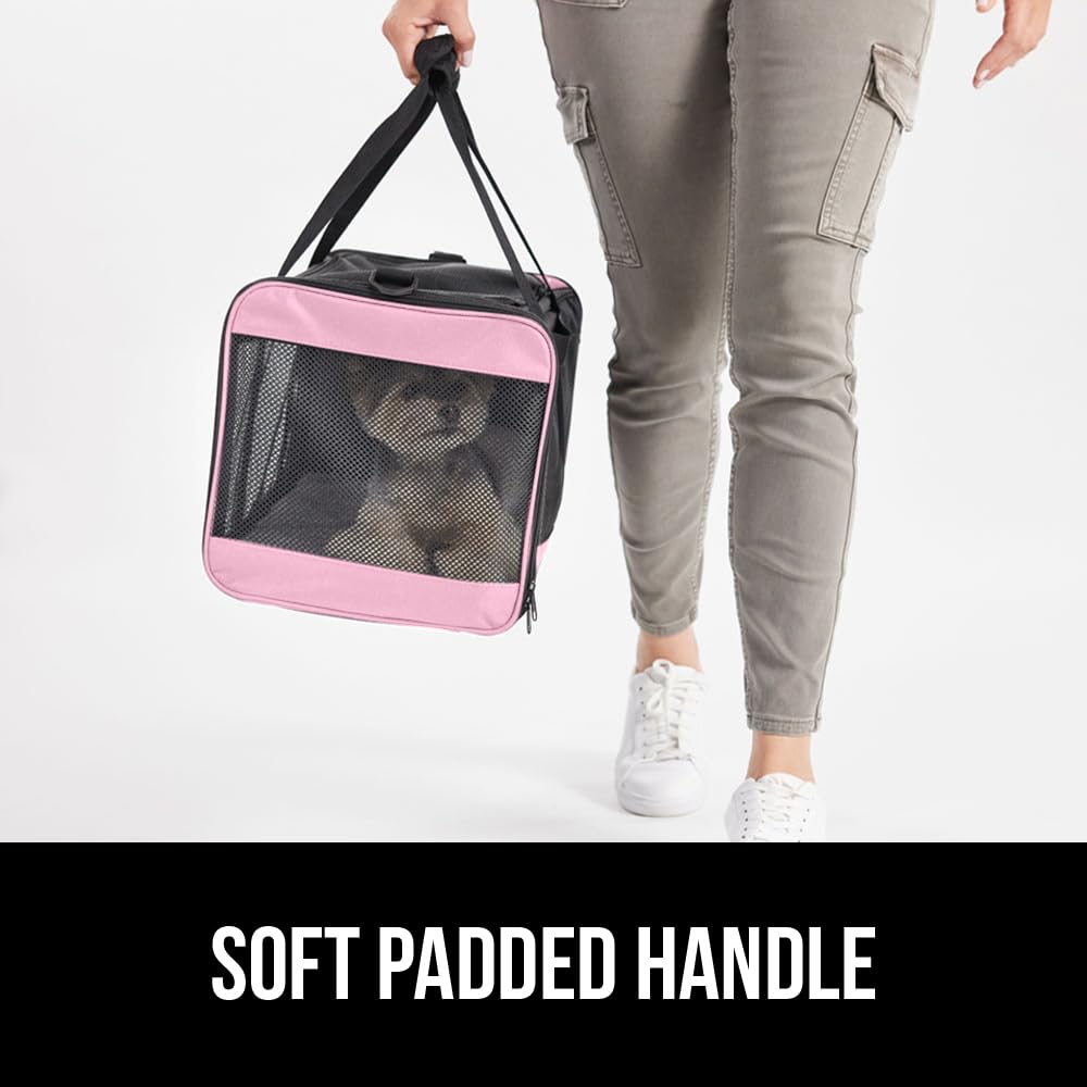 Gorilla Grip cat carrier removable washable pad keeps surfaces clean.