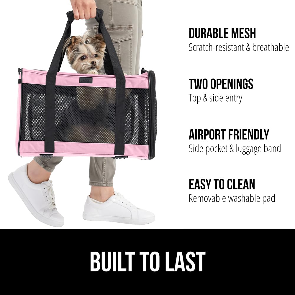 Gorilla Grip cat carrier side-entry for quick, convenient pet entry on the go.