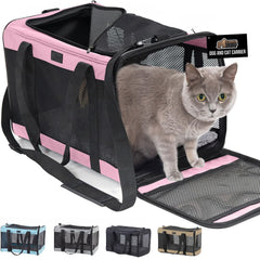 Gorilla Grip cat carrier top-entry for easy loading and pet access.