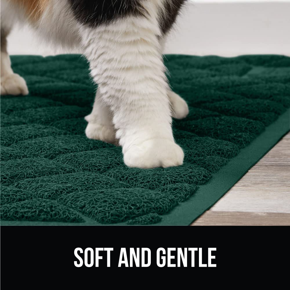 GORILLA GRIP cat litter box mat 47x35 inch coverage around litter area