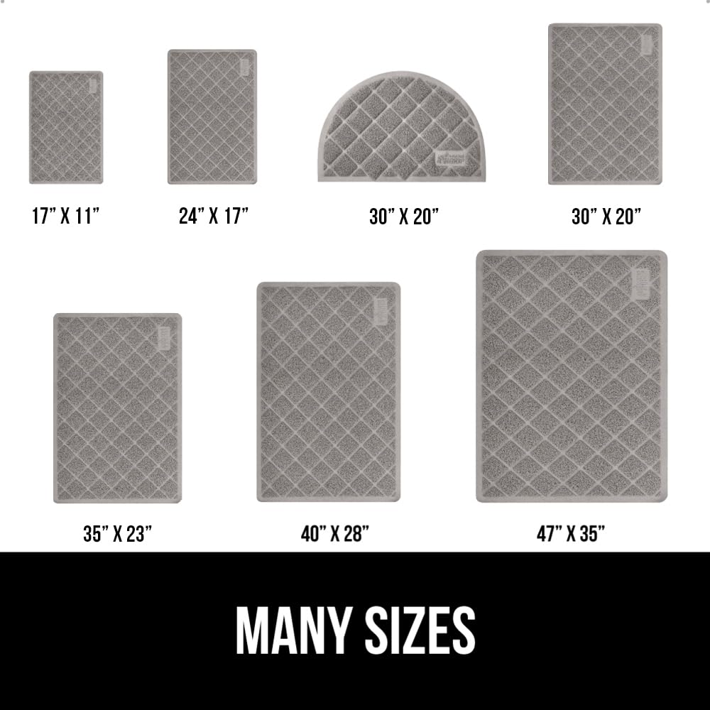 GORILLA GRIP Cat Litter Box Mat soft on paws for sensitive kitties