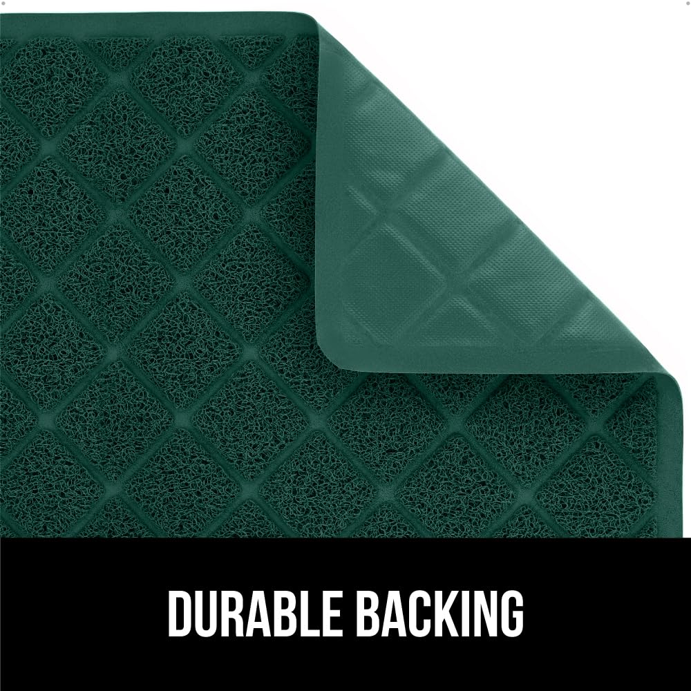 GORILLA GRIP cat litter box mat textured backing stays in place for active cats