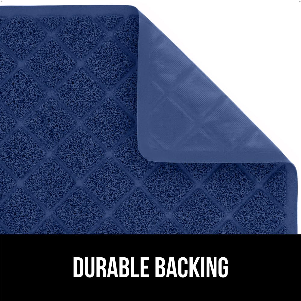 GORILLA GRIP cat litter box mat textured backing keeps mat in place