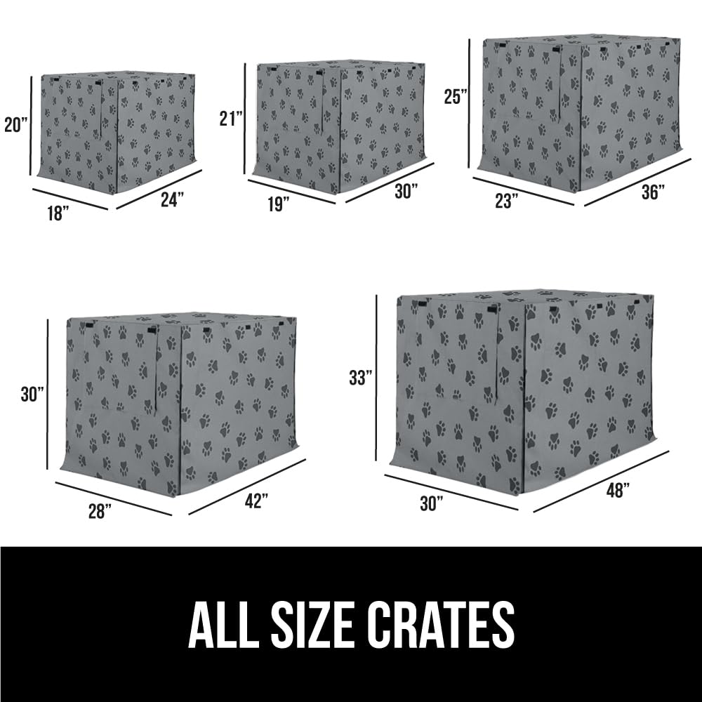 GORILLA GRIP crate cover all-sides-open flaps adapt to 1, 2, or 3-door crates.