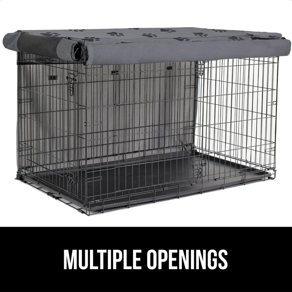 GORILLA GRIP crate cover machine washable for easy cleanup after pets.