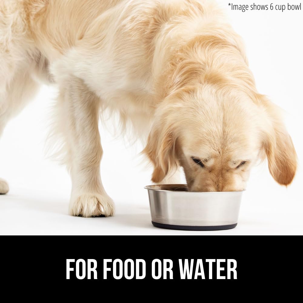 Gorilla Grip dent-resistant stainless steel bowl stays sturdy over time