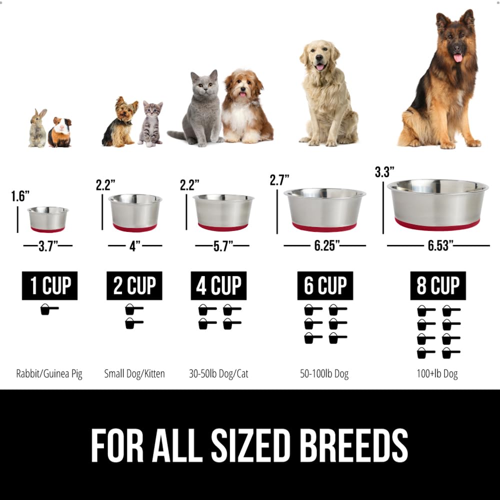 Gorilla Grip large-capacity bowl ideal for big dogs and multi-pet homes