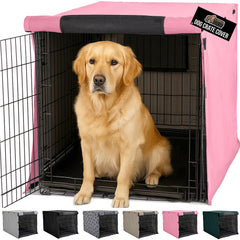 GORILLA GRIP dog crate cover 42 inch side view hides distractions and adds privacy