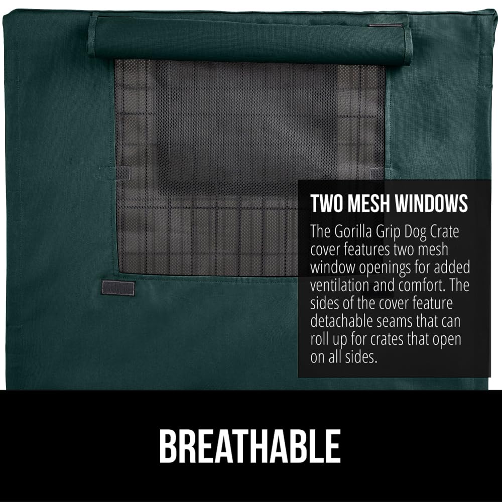 Gorilla Grip all-sides-open design fits multi-door crates for versatile setup.