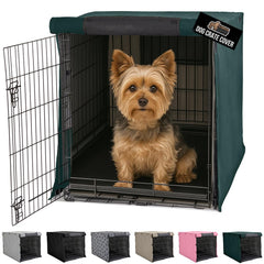 GORILLA GRIP dog crate cover all-sides open for versatile privacy and pet calmness