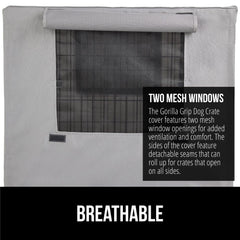 GORILLA GRIP 24x18x20 crate cover fits standard crates securely.