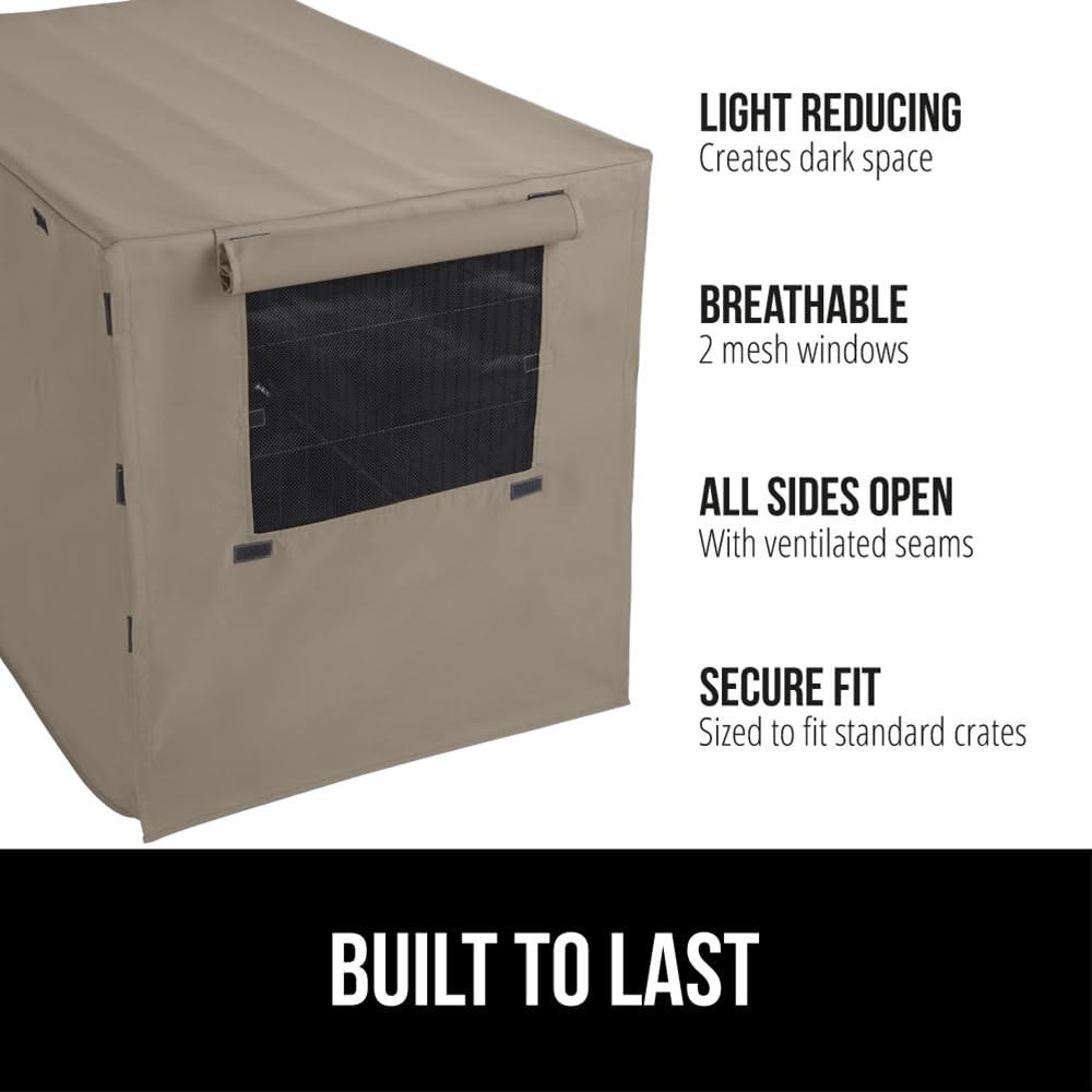 GORILLA GRIP front breathable mesh shows airflow and calmer crate experiences.
