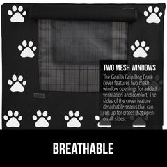 GORILLA GRIP hook-and-loop seams keep the cover securely in place.