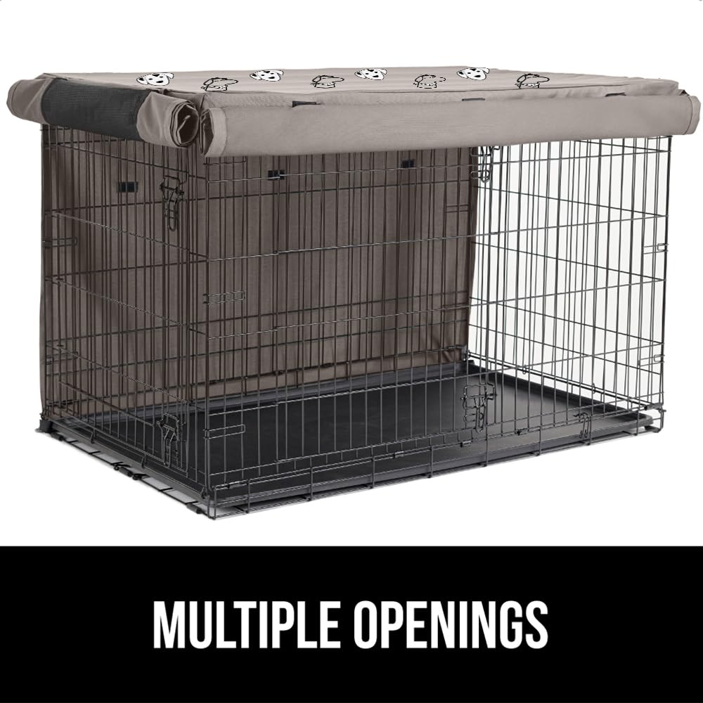 GORILLA GRIP Dog Crate Cover machine washable for easy cleaning after messes