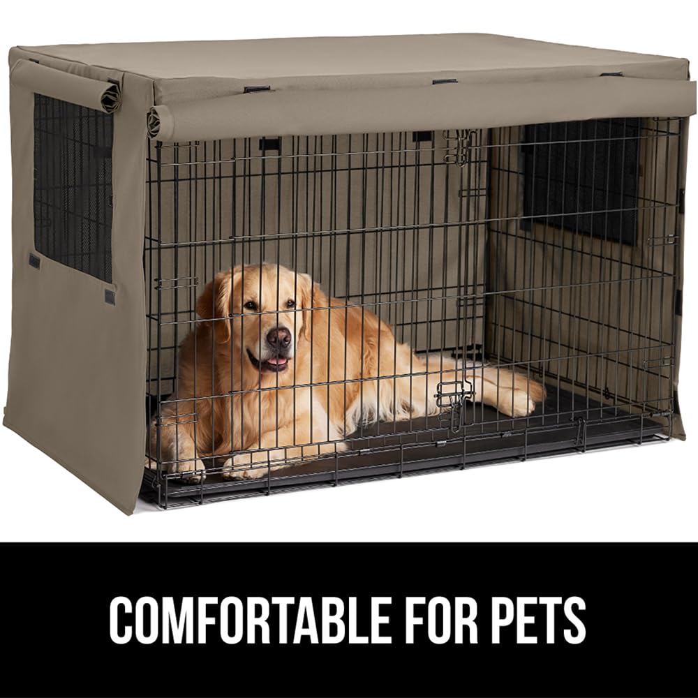 Gorilla Grip dog crate cover being machine-washed for easy care