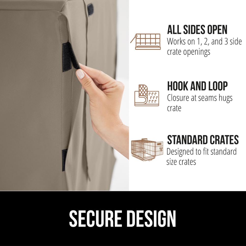 Gorilla Grip machine-washable crate cover cleans quickly between uses.