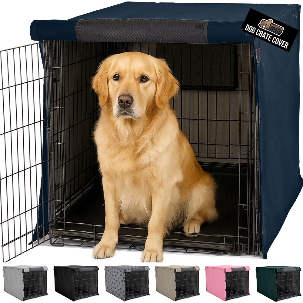 Gorilla Grip navy crate cover front view highlights privacy and distraction reduction