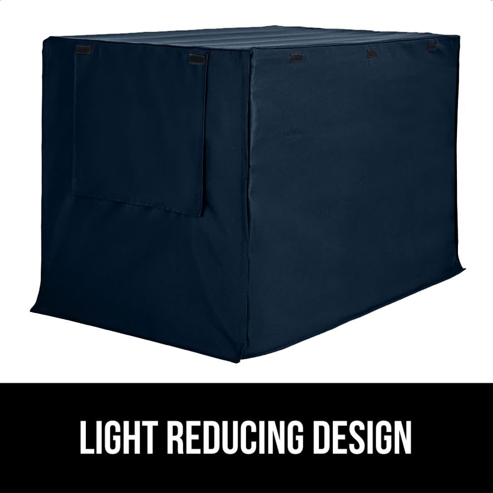 Gorilla Grip navy crate cover with mesh windows for airflow and comfort