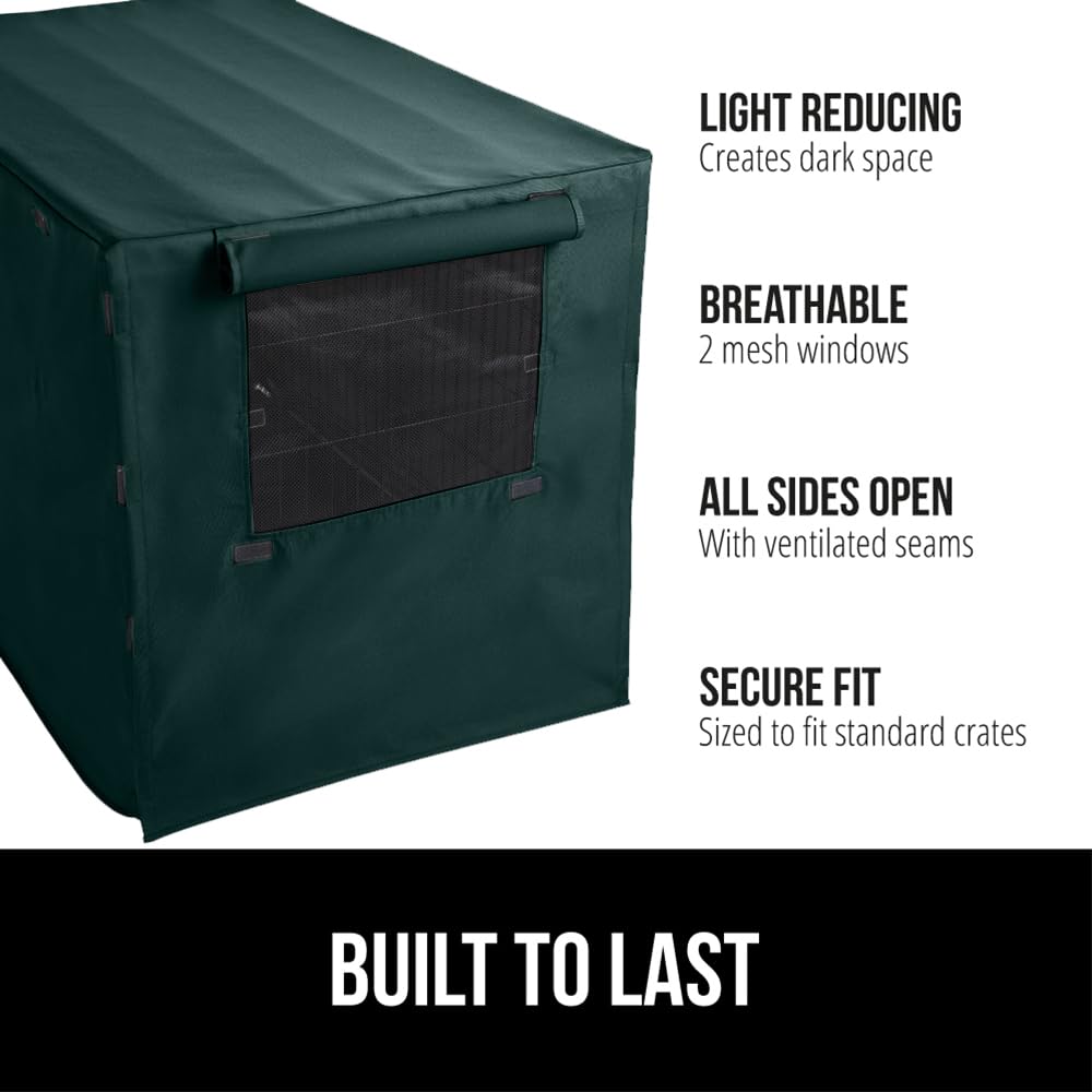GORILLA GRIP crate cover privacy den helps minimize distractions during crate time