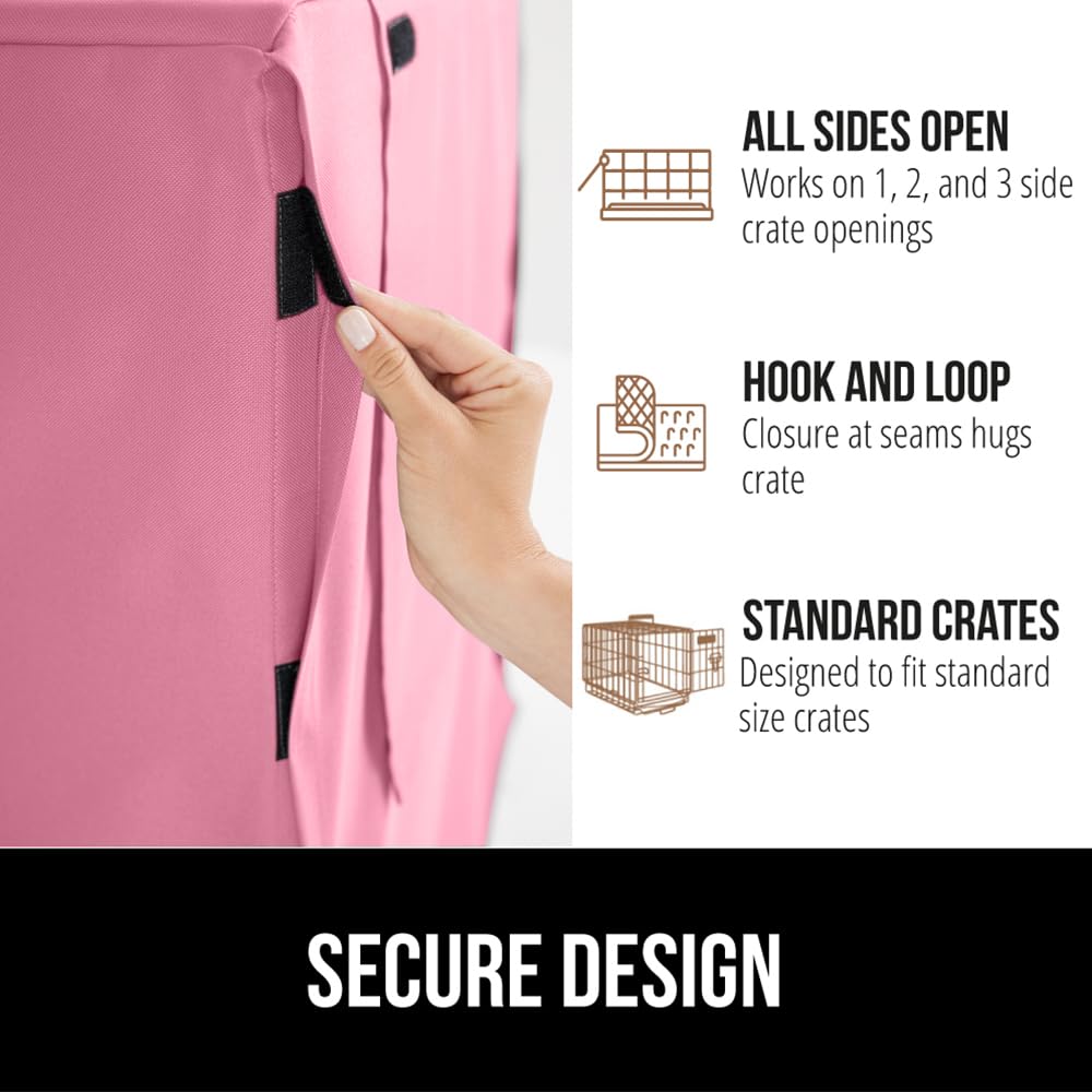 Gorilla Grip dog crate cover secure-attachments ensures stable placement.