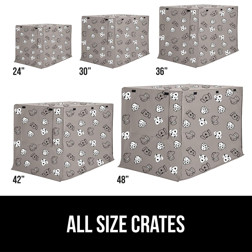 gorilla grip dog crate cover side flap rolled for versatility