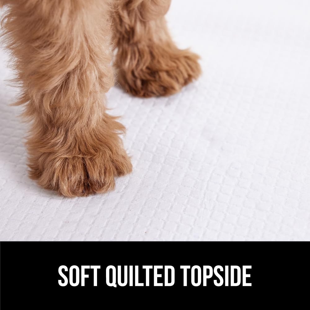 Gorilla Grip dog pad on floor demonstrates 22x22 inch size